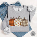 Boho Fall Pumpkin Gildan Sweatshirt or T-Shirt , Cute Autumn Harvest Graphic Tee, Pumpkin Patch Thanksgiving Gift, Cozy Fall Apparel