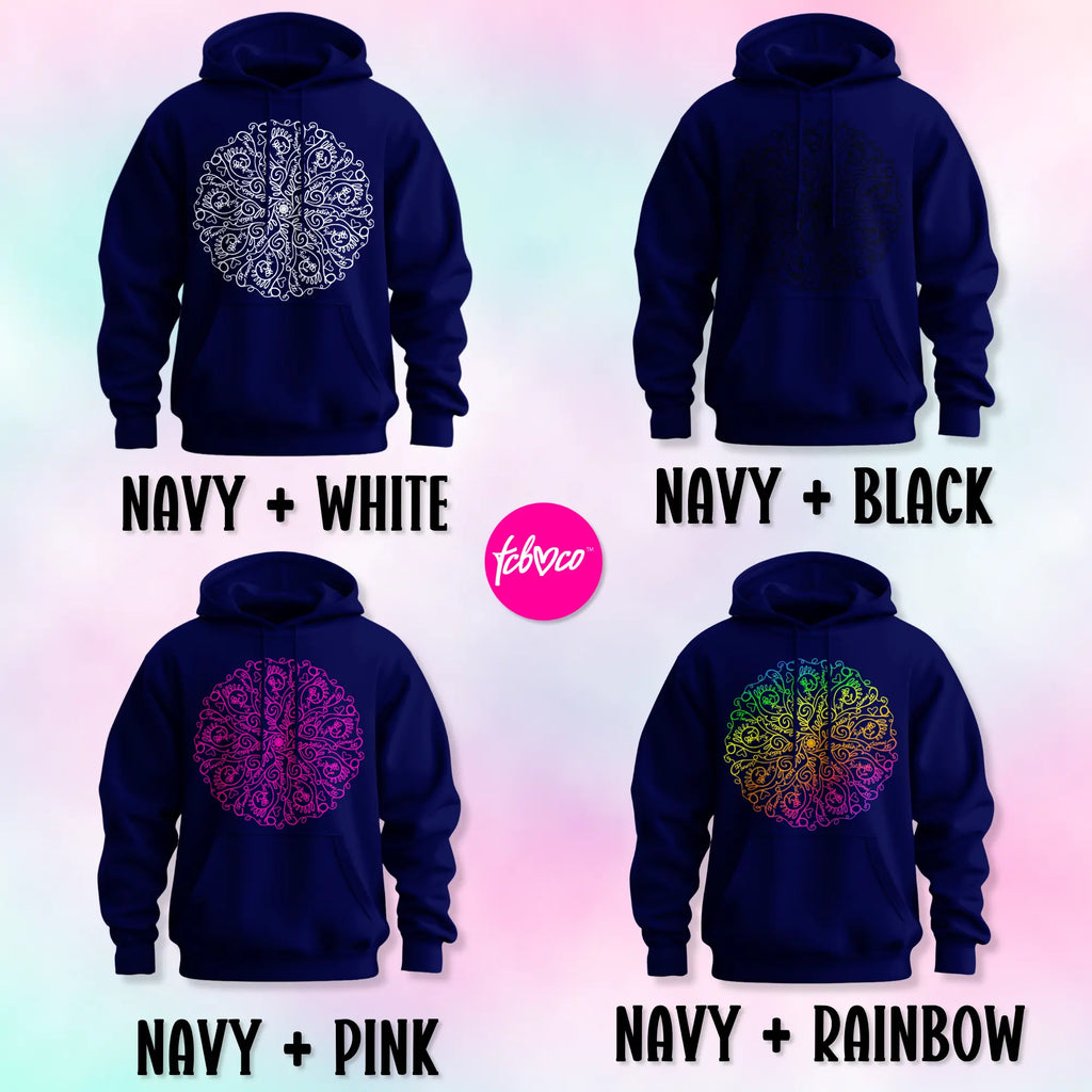 Curse Word Mandala Hoodie - Graphic Hoodie with Unique Design for Casual Wear
