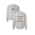 Stay Another Day Men's Stylish Text Print Sweatshirt - Soft Fabric Casual Pull-On Top, Crew Neck/Round Neck or Hoodie, SAD Mental Health Awareness Menswear, True Fit Long Sleeve Tops (S Size Available)