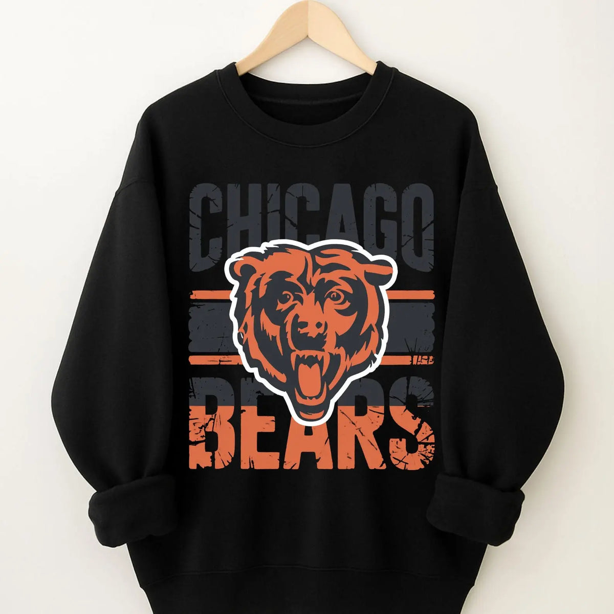 Chicago Football Sweatshirt, Unisex Heavy Blend Crewneck