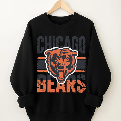 Chicago Football Sweatshirt, Unisex Heavy Blend Crewneck