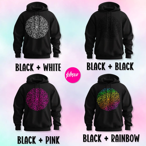 Curse Word Mandala Hoodie - Graphic Hoodie with Unique Design for Casual Wear